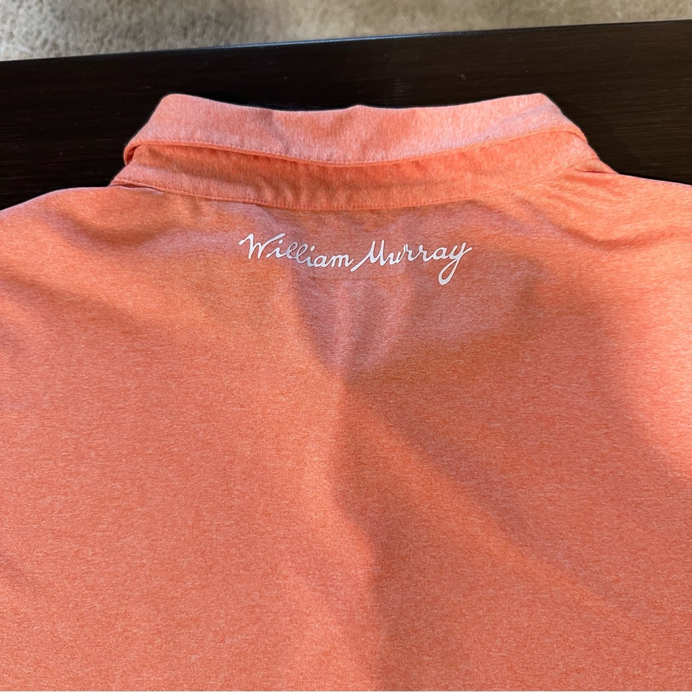 William Murray Coral Golf Polo XL Tartan Trim Like New - Picture 5 of 8